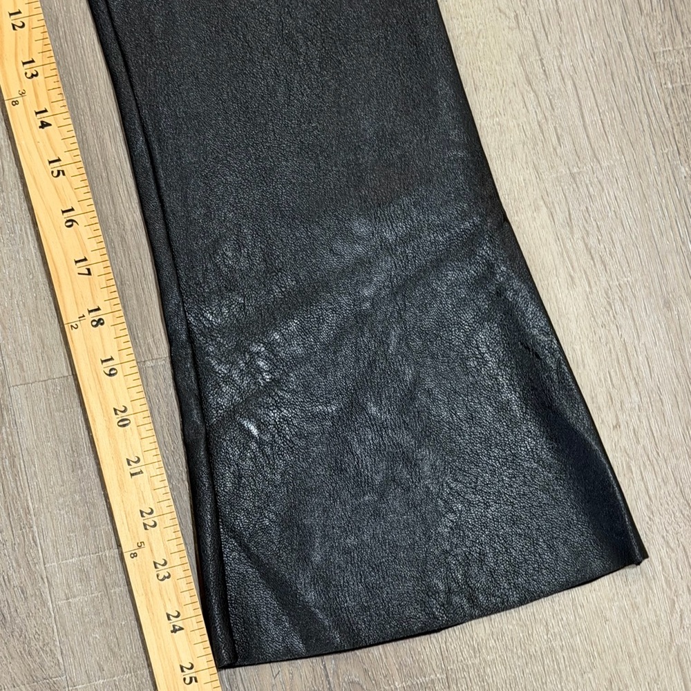 Commando Size Medium Stretch Leather Black Flared… - image 6
